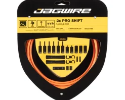 Jagwire Cables & Housing|Pro Shift Kit (Orange) (For Shimano/SRAM) (1.1mm) (2300/2800mm) (Cables & Housing)