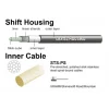 Jagwire Cables & Housing|Pro Shift Kit (Stealth Black) (For Shimano/SRAM) (1.1mm) (2300/2800mm) (Cables & Housing)