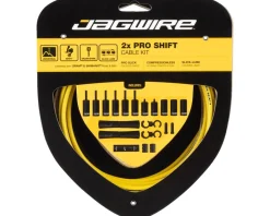 Jagwire Cables & Housing|Pro Shift Kit (Yellow) (For Shimano/SRAM) (1.1mm) (2300/2800mm) (Cables & Housing)