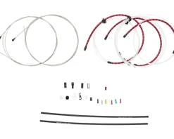 Jagwire Brakes|Cables & Housing|Road Elite Link Brake Cable Kit (Red) (1.5mm) (1350/2350mm) (w/ Housing)