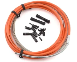 Jagwire Brakes|Cables & Housing|Road Pro Brake Cable Kit (Orange) (Stainless) (1.5mm) (1500/2800mm) (w/ Housing)