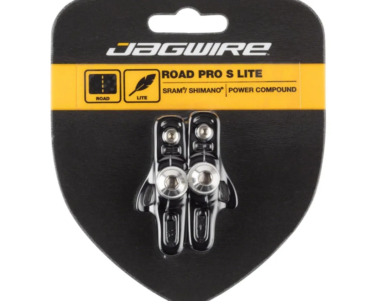 Jagwire Brakes|Road Pro S Brake Pads (Black) (For Shimano/SRAM) (1 Pair)