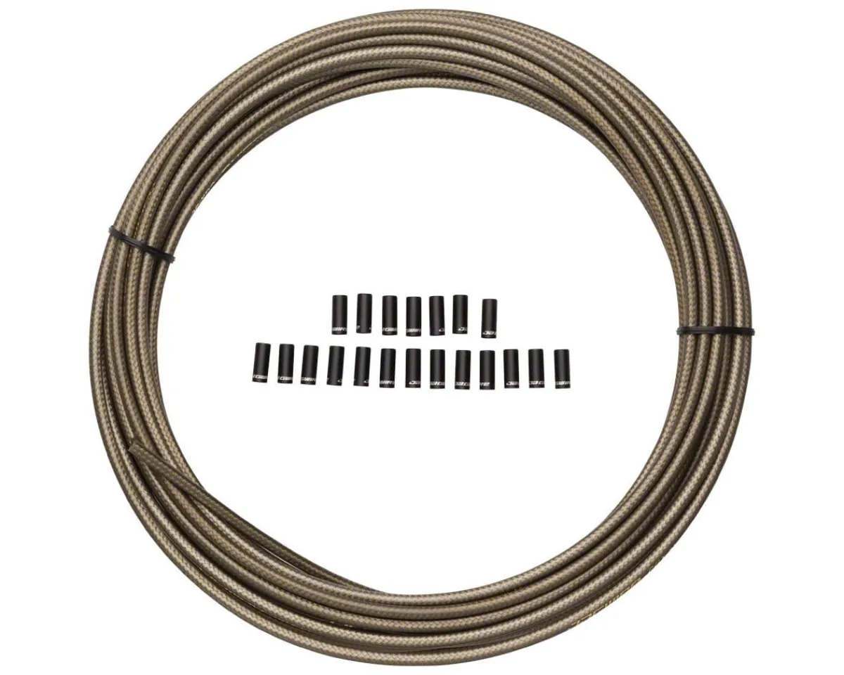 Jagwire Brakes|Cables & Housing|Sport Brake Housing (Carbon Silver) (Braided) (5mm) (10 Meters) (w/ Slick-Lube Liner)