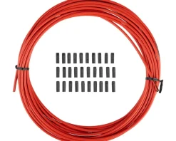 Jagwire Cables & Housing|Sport Derailleur Cable Housing (Red) (4mm) (10 Meters) (w/ Slick-Lube Liner)