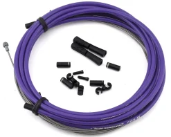 Jagwire Brakes|Cables & Housing|Universal Sport Brake Cable Kit (Purple) (Stainless) (Road & Mountain) (1.5mm) (1350/2350mm) (w/ Housing)