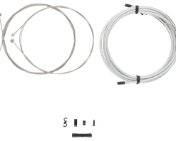 Jagwire Brakes|Cables & Housing|Universal Sport Brake Cable Kit (Sterling Silver) (Stainless) (Road & Mountain) (1.5mm) (1350/2350mm) (w/ Housing)