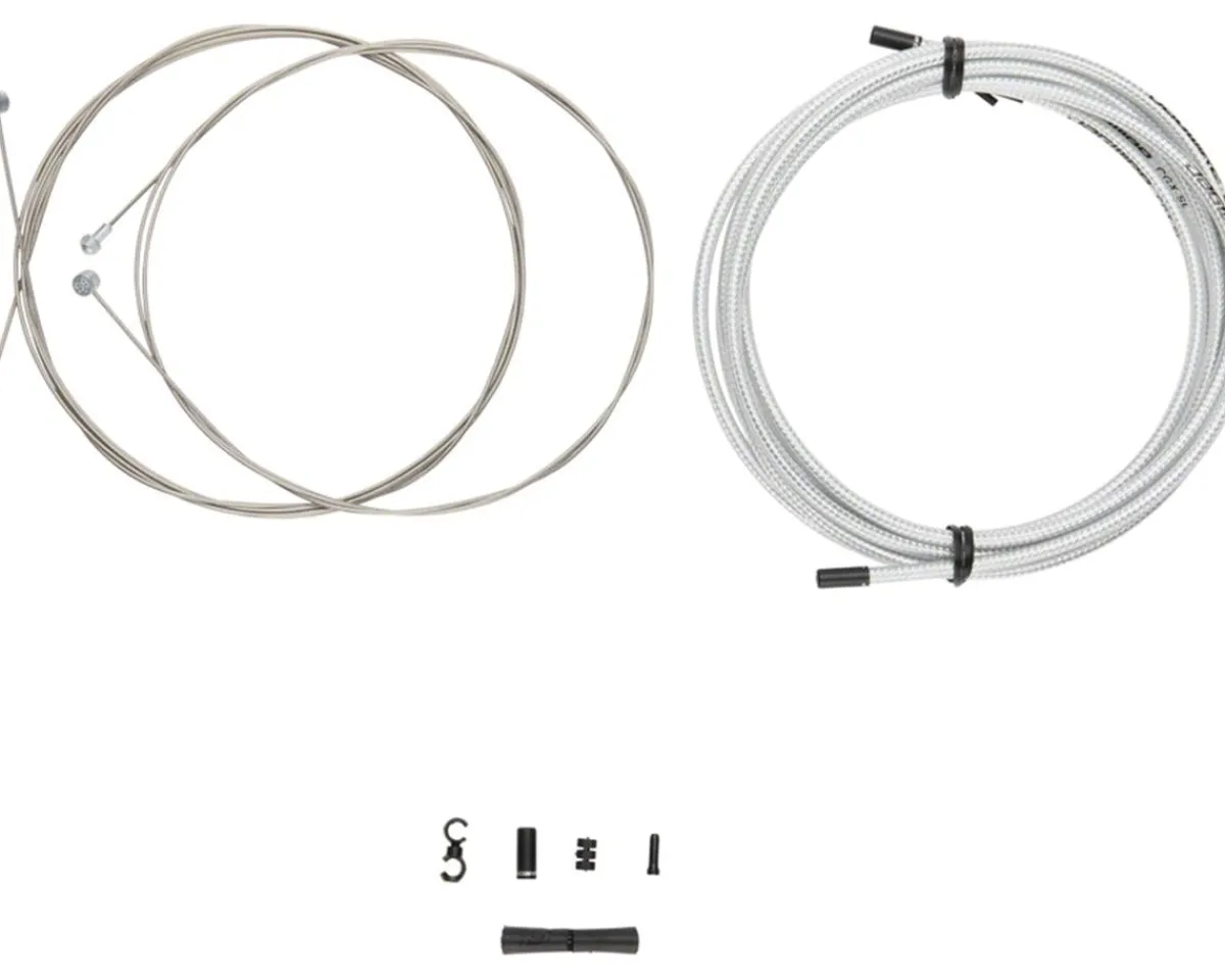 Jagwire Brakes|Cables & Housing|Universal Sport Brake Cable Kit (Sterling Silver) (Stainless) (Road & Mountain) (1.5mm) (1350/2350mm) (w/ Housing)