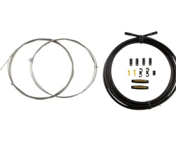 Jagwire Brakes|Cables & Housing|Universal Sport Brake Cable Kit (White) (Stainless) (Road & Mountain) (1.5mm) (1350/2350mm) (w/ Housing)