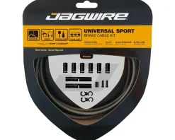 Jagwire Brakes|Cables & Housing|Universal Sport Brake Cable Kit (Carbon Silver) (Stainless) (Road & Mountain) (1.5mm) (1350/2350mm) (w/ Housing)