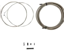 Jagwire Brakes|Cables & Housing|Universal Sport Brake Cable Kit (Carbon Silver) (Stainless) (Road & Mountain) (1.5mm) (1350/2350mm) (w/ Housing)