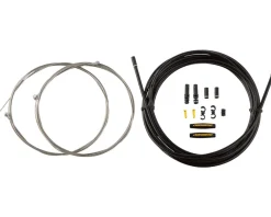 Jagwire Brakes|Cables & Housing|Universal XL Sport Brake Cable Kit (White) (Stainless) (Road & Mountain) (1.5mm) (2000/2500mm) (w/ Housing)