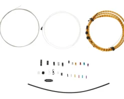 Jagwire Cables & Housing|1x Elite Link Shift Cable Kit (Gold) (For SRAM/Shimano) (w/Polished Ultra-Slick Cable)