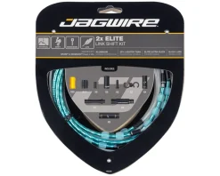 Jagwire Cables & Housing|2x Elite Link Shift Cable Kit (Celeste) (For SRAM/Shimano) (w/Polished Ultra-Slick Cables)