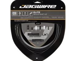 Jagwire Cables & Housing|2x Elite Sealed Shift Cable Kit (Stealth Black) (1.1mm) (2300mm) (Cables, Liners, & Housing)