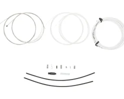 Jagwire Cables & Housing|2x Elite Sealed Shift Cable Kit (White) (1.1mm) (2300mm) (Cables, Liners, & Housing)