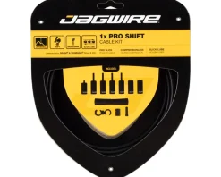 Jagwire Cables & Housing|1x Pro Shift Kit (Stealth Black) (For Shimano/SRAM) (Mountain & Road) (1.1mm) (2800mm) (Cable & Housing)
