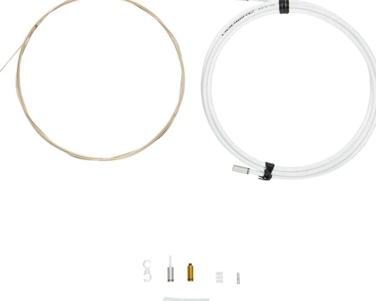 Jagwire Cables & Housing|1x Pro Shift Kit (White) (For Shimano/SRAM) (Mountain & Road) (1.1mm) (2800mm)