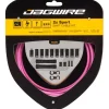 Jagwire Cables & Housing|2x Sport Shift Cable Kit (Pink) (For SRAM/Shimano) (1.1mm) (1500/2300mm) (Cables & Housing)