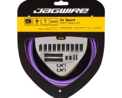 Jagwire Cables & Housing|2x Sport Shift Cable Kit (Purple) (For Shimano/SRAM) (1.1mm) (1500/2300mm) (Cables & Housing)