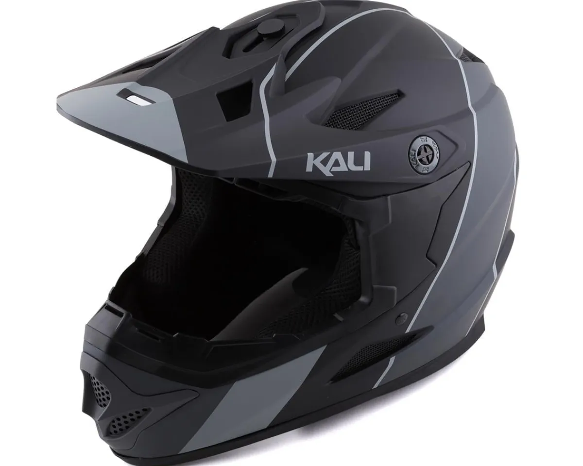 Kali Helmets|Clothing Sale|Zoka Stripe Full Face Helmet (Matte Black/Grey) (XL)