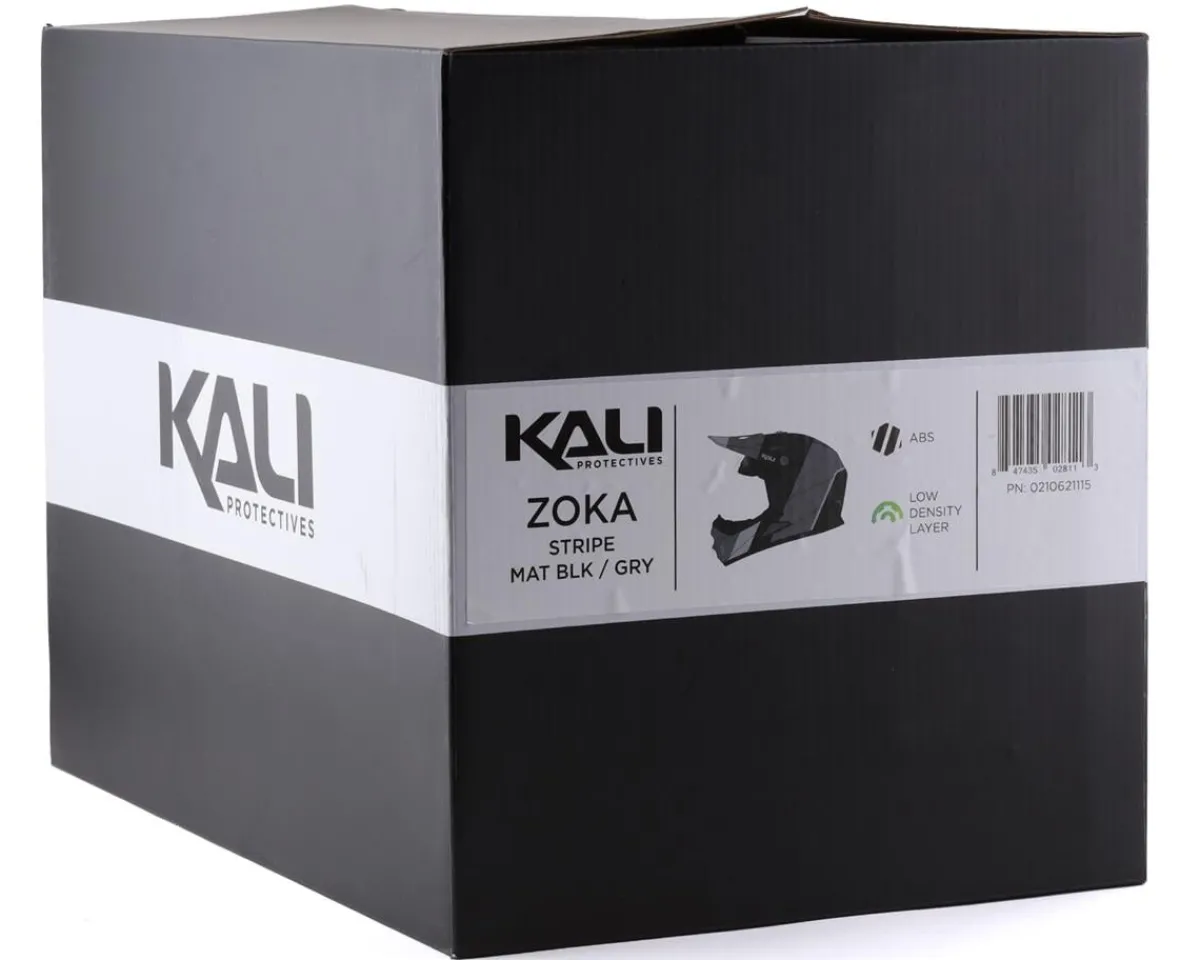 Kali Helmets|Clothing Sale|Zoka Stripe Full Face Helmet (Matte Black/Grey) (XL)