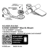 K-Edge Bike Computers|Mounts & Handlebar Accessories|35mm Max XL Mount (Black Anodized) (Garmin Insert)