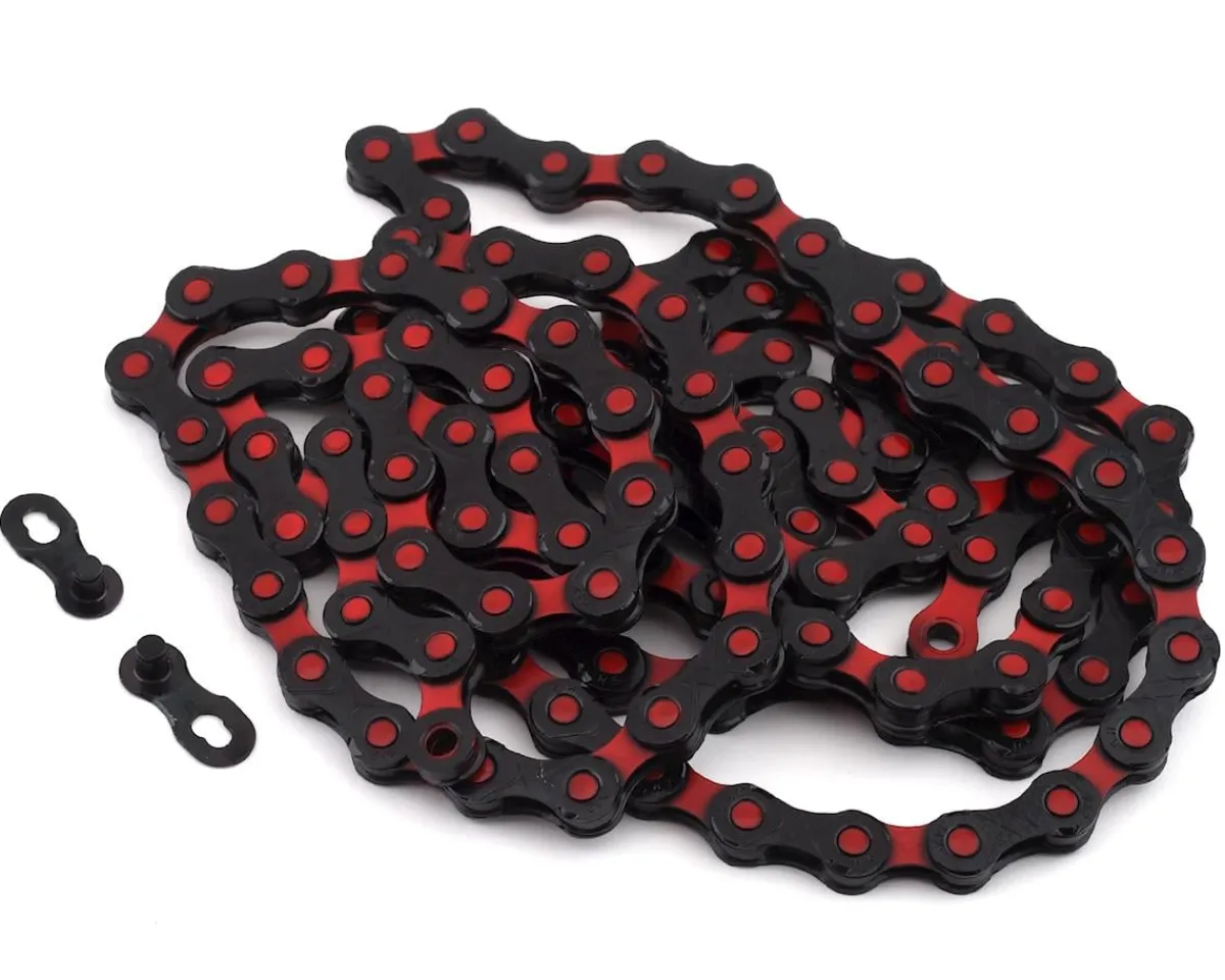 KMC Chains & Accessories|DLC 12 Chain (Black/Red) (12 Speed) (126 Links)