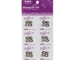 KMC Chains & Accessories|Missing Link 10 Chain Links (Silver) (10 Speed) (6)
