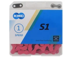 KMC Chains & Accessories|S1 BMX Chain (Pink) (Single Speed) (112 Links)