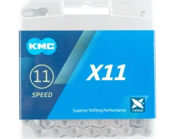 KMC Chains & Accessories|X11 Chain (Grey) (11 Speed) (118 Links)