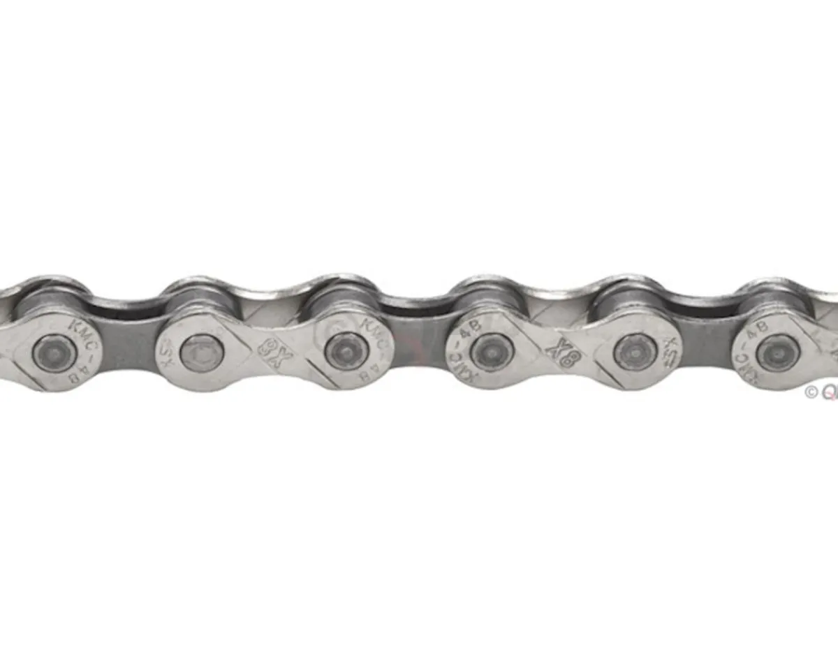KMC Chains & Accessories|X8 Chain (Silver/Grey) (6-8 Speed) (116 Links)