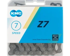 KMC Chains & Accessories|Z7 Chain (Grey) (7 Speed) (116 Links) (3/32")