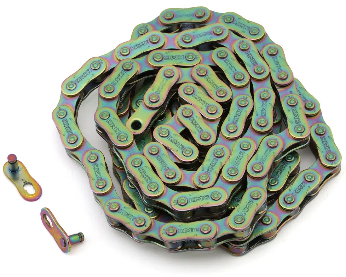 KMC Chains & Accessories|Z1EHX Wide BMX Chain (Neo Chrome)