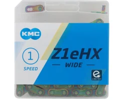 KMC Chains & Accessories|Z1EHX Wide BMX Chain (Neo Chrome)