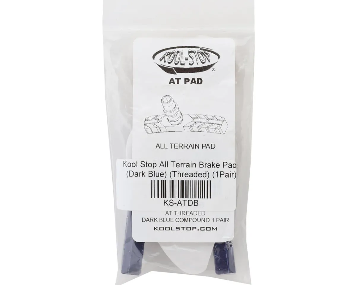 Kool Stop Brakes|All Terrain Brake Pads (Dark Blue) (Threaded) (1 Pair)