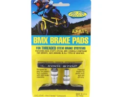 Kool Stop Brakes|BMX Brake Pads (Black) (Threaded) (1 Pair)