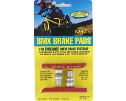 Kool Stop Brakes|BMX Brake Pads (Salmon) (Threaded) (1 Pair)