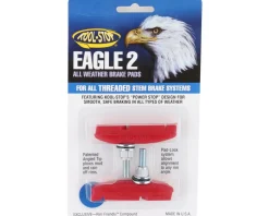 Kool Stop Brakes|Eagle 2 Brake Pads (Red) (1 Pair) (Threaded Post)