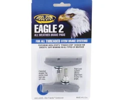 Kool Stop Brakes|Eagle 2 Brake Pads (Silver) (1 Pair) (Threaded Post)