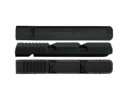 Kool Stop Brakes|V Type 2 Brake Pad Inserts (Black/Red) (1 Pair) (Black Compound)