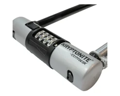 Kryptonite Holiday Shopping|Bike Locks|Kryptolok Combo U-Lock (Black/Grey) (4" x 9") (w/ Bracket)