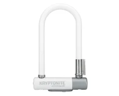 Kryptonite Bike Locks|KryptoLok Mini-7 U-Lock (White) (3.25 x 7")