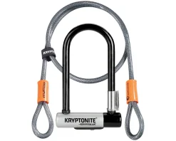 Kryptonite Bike Locks|KryptoLok Mini-7 U-Lock with 4' Flex Cable and Bracket