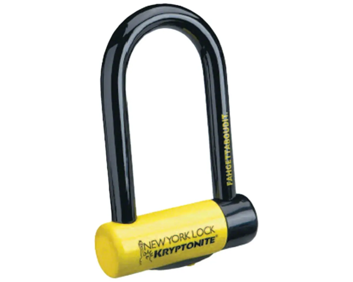 Kryptonite Holiday Shopping|Bike Locks|New York Fahgettaboudit Mini U-Lock (3.25 x 6")