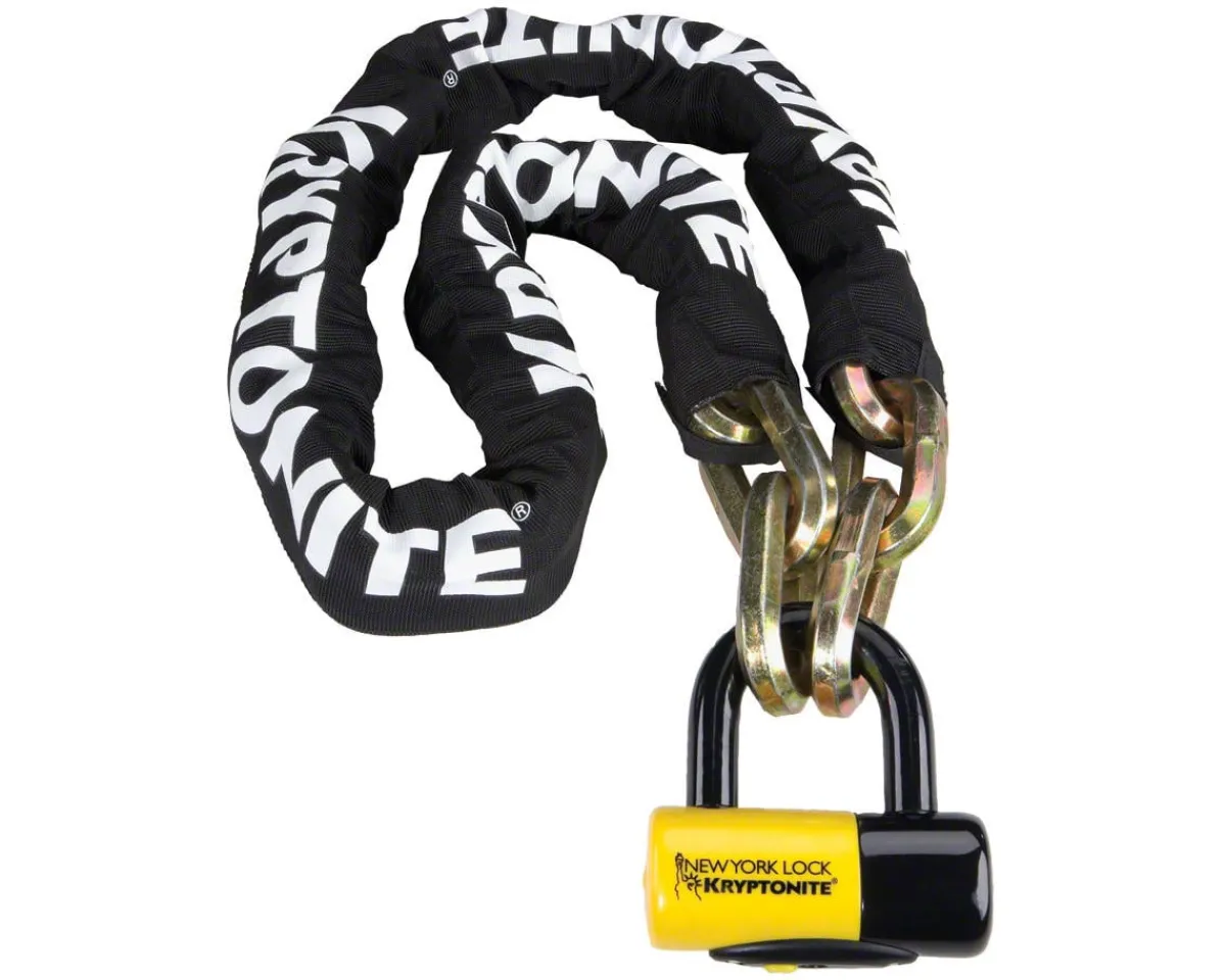 Kryptonite Holiday Shopping|Bike Locks|New York Fahgettaboudit Chain 1415 & Disc Lock (150cm/5')