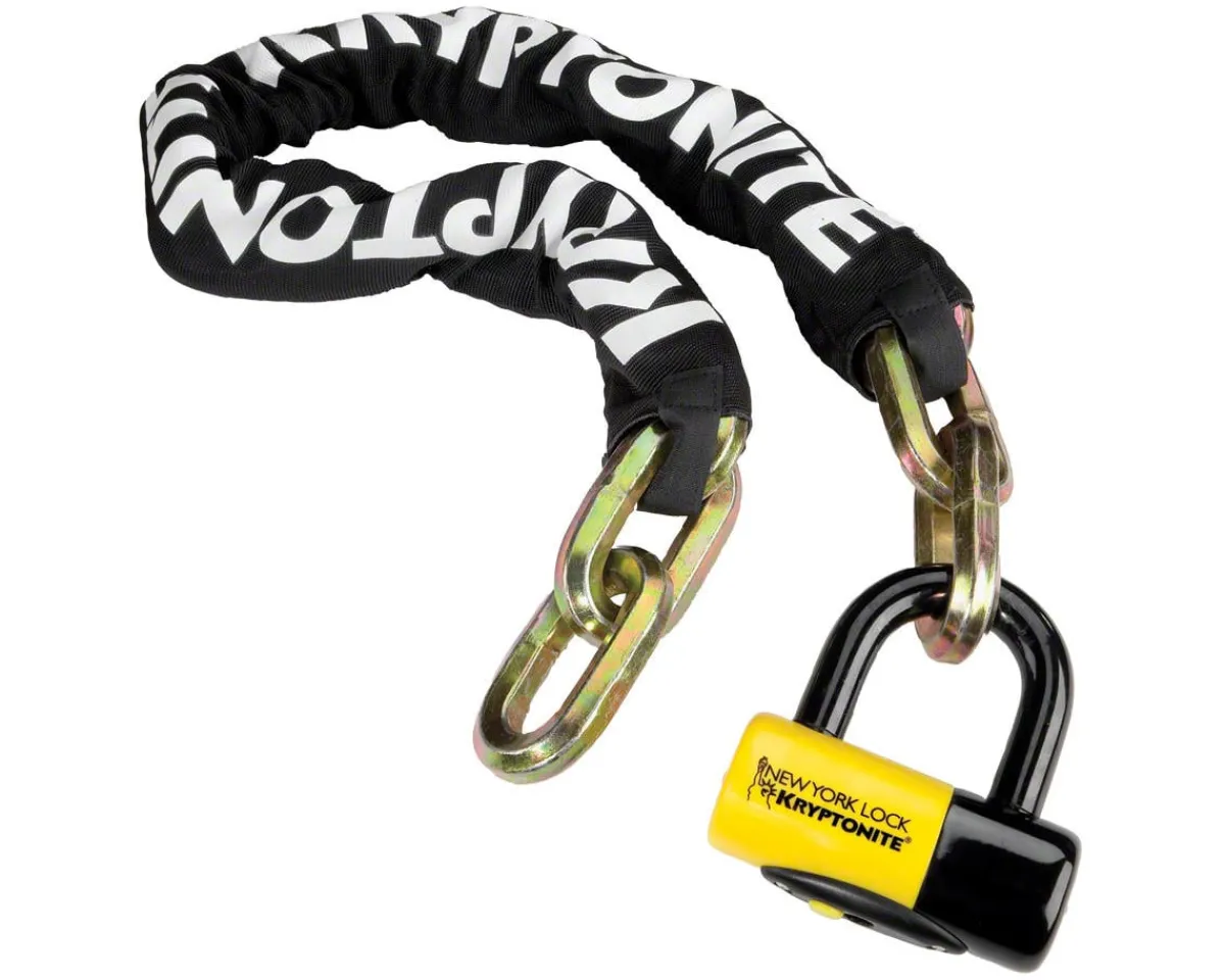 Kryptonite Bike Locks|New York Fahgettaboudit Chain 1410 & Disc Lock (100cm/3.25')