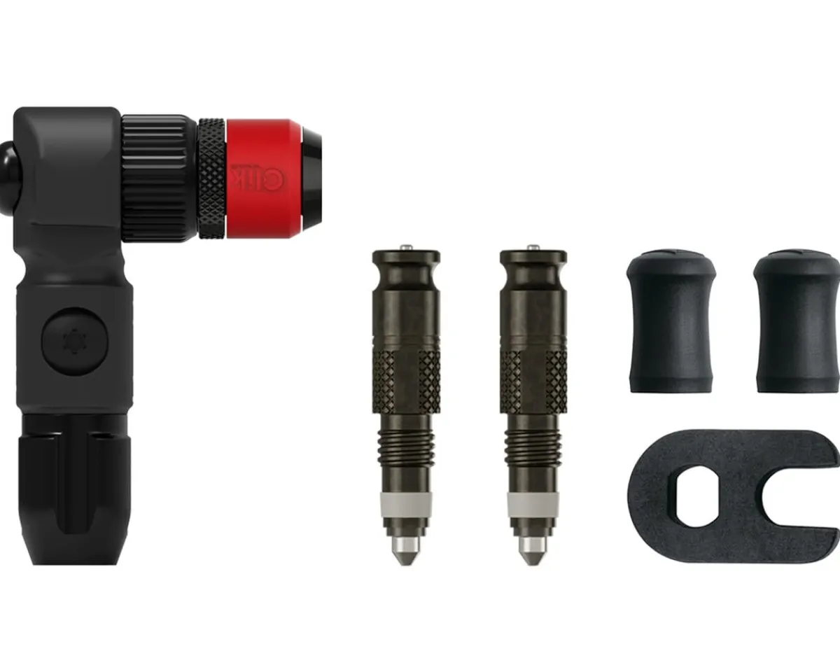 Lezyne Pumps & Co2|Pumps & Co2|ABS Pro Clik Chuck w/ Clik Valve Cores (Black)