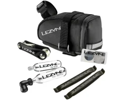 Lezyne Bags & Packs|Saddles & Seats|Caddy Saddle Bag CO2 Kit (Black) (M-Caddy)
