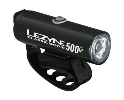 Lezyne Bike Lights|Classic Drive 500+ Front Headlight (Black) (500 Lumens)