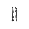 Lezyne Tubeless Tire Tools|Tubeless Accessories|CNC Tubeless Ready Presta Valves Pro (Black) (Pair) (44mm)